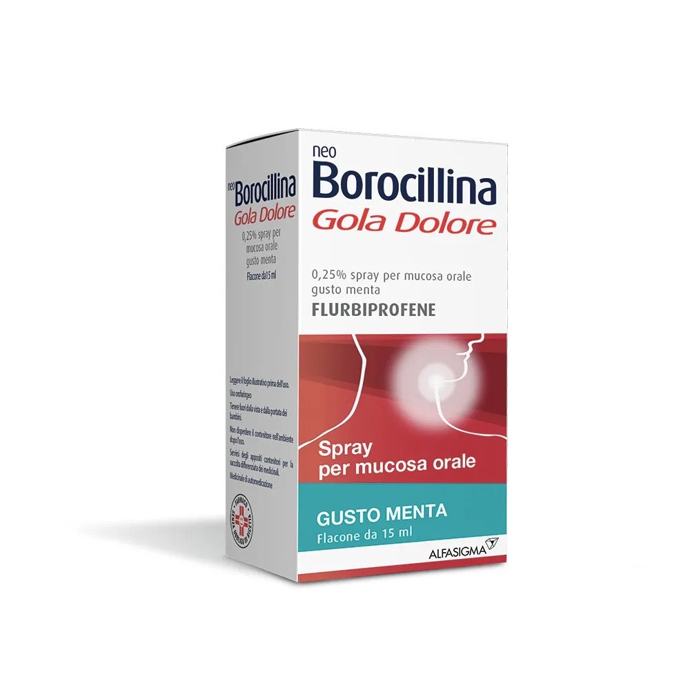 Neoborocillina Gola Dolore Spray gusto Menta 15ml