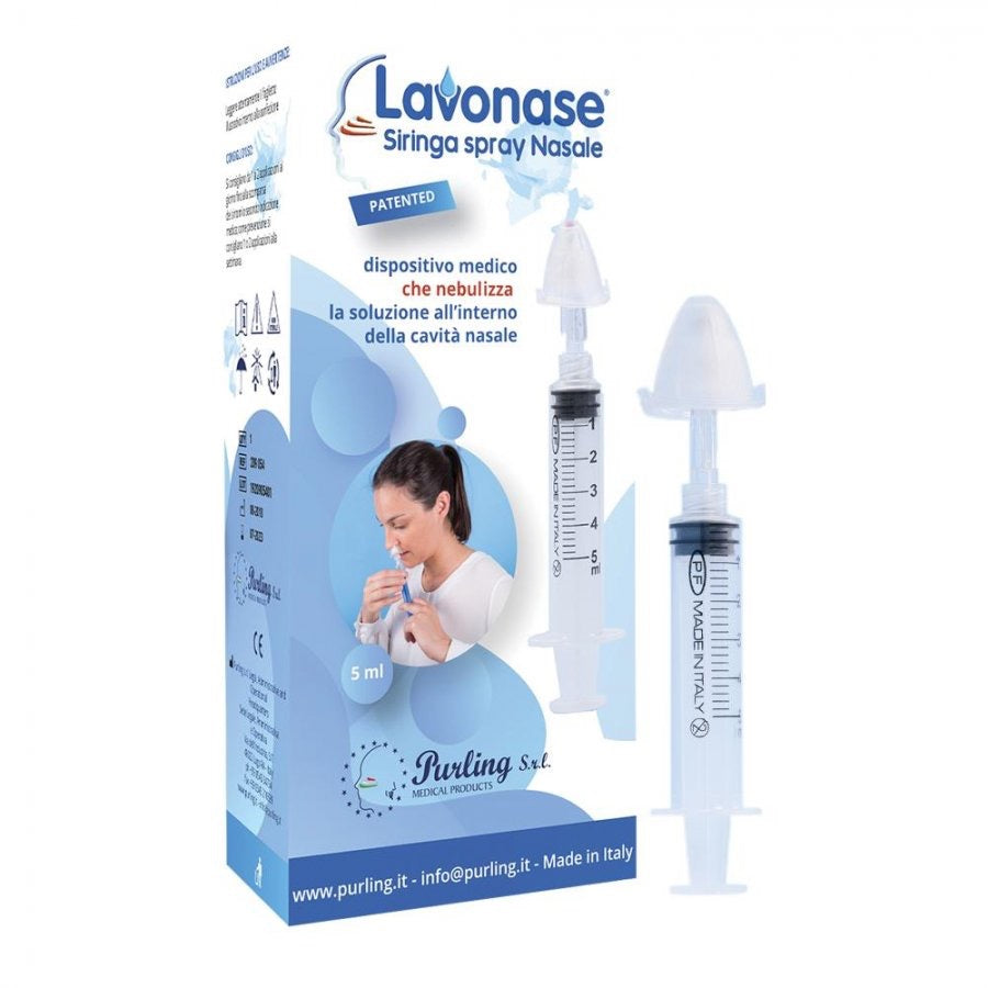 Lavonase Siringa con Spray Nasale Nebulizzatore