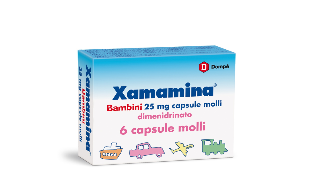 Xamamina Bambini 50mg 6 capsule molli