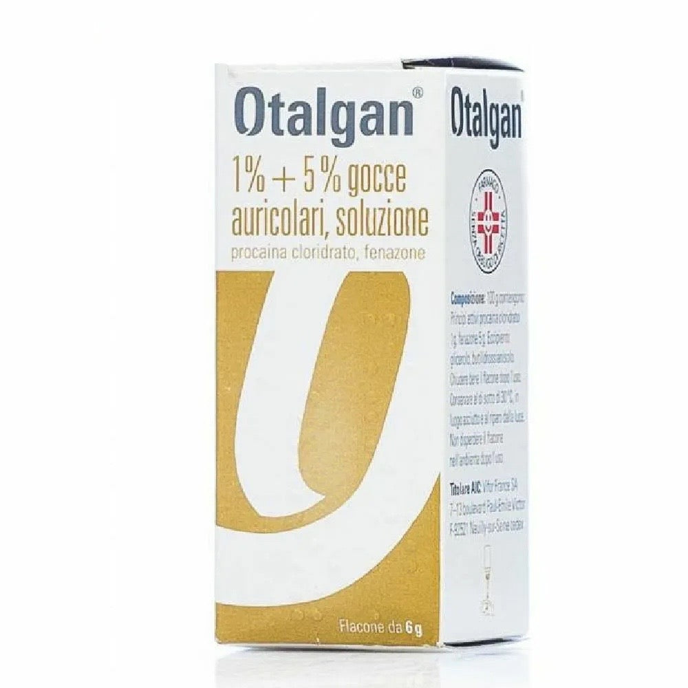 Otalgan 1%+5 % gocce Auricolari Soluzione 6g