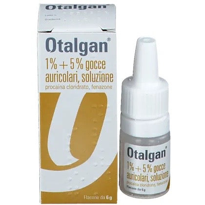 Otalgan 1%+5 % gocce Auricolari Soluzione 6g