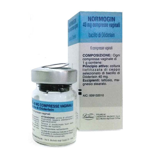 Normogin 40mg 6 compresse Vaginali