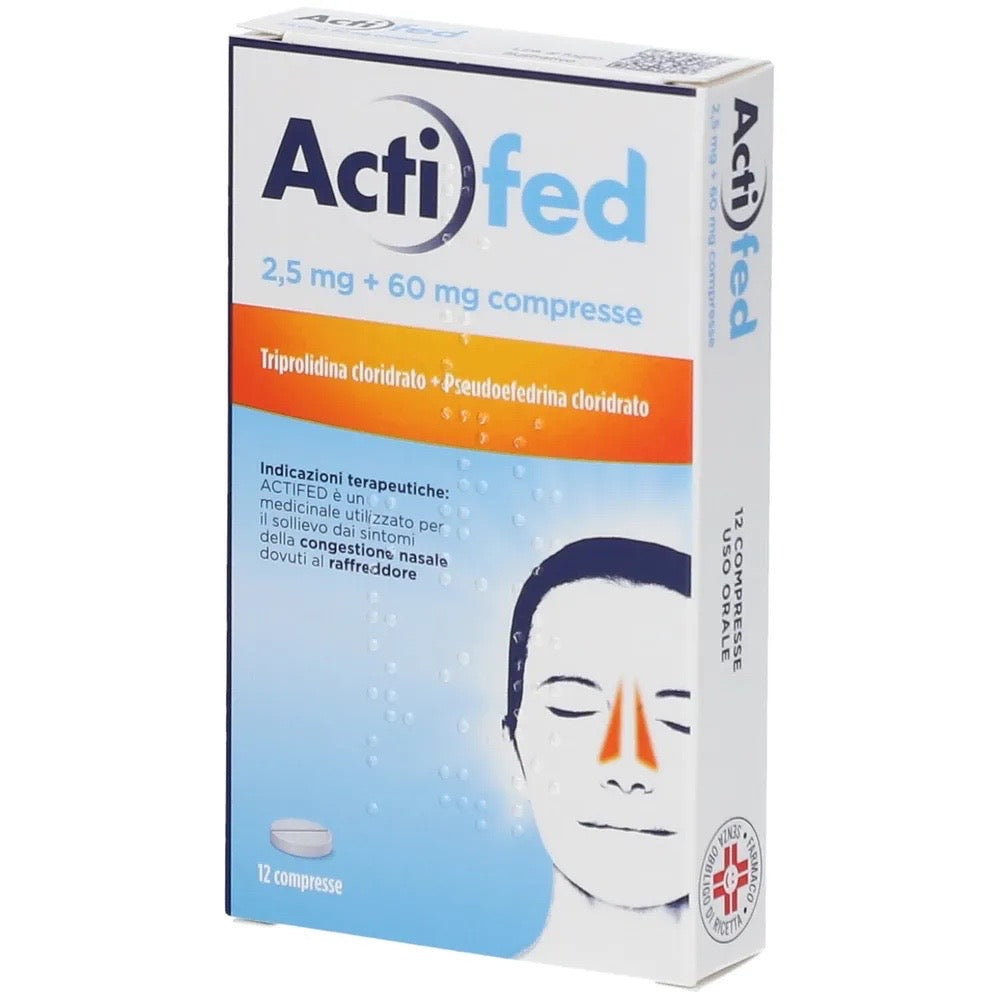Actifed 2,5mg + 60mg 12 compresse