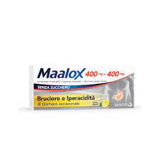 Maalox 400+400mg 30 compresse senza zucchero al Limone