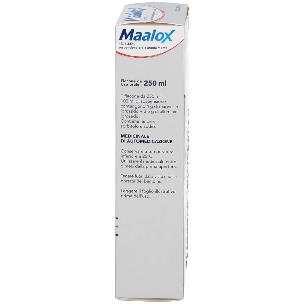 Maalox 4%+3,5% Sospensione Orale Aroma Menta 250ml