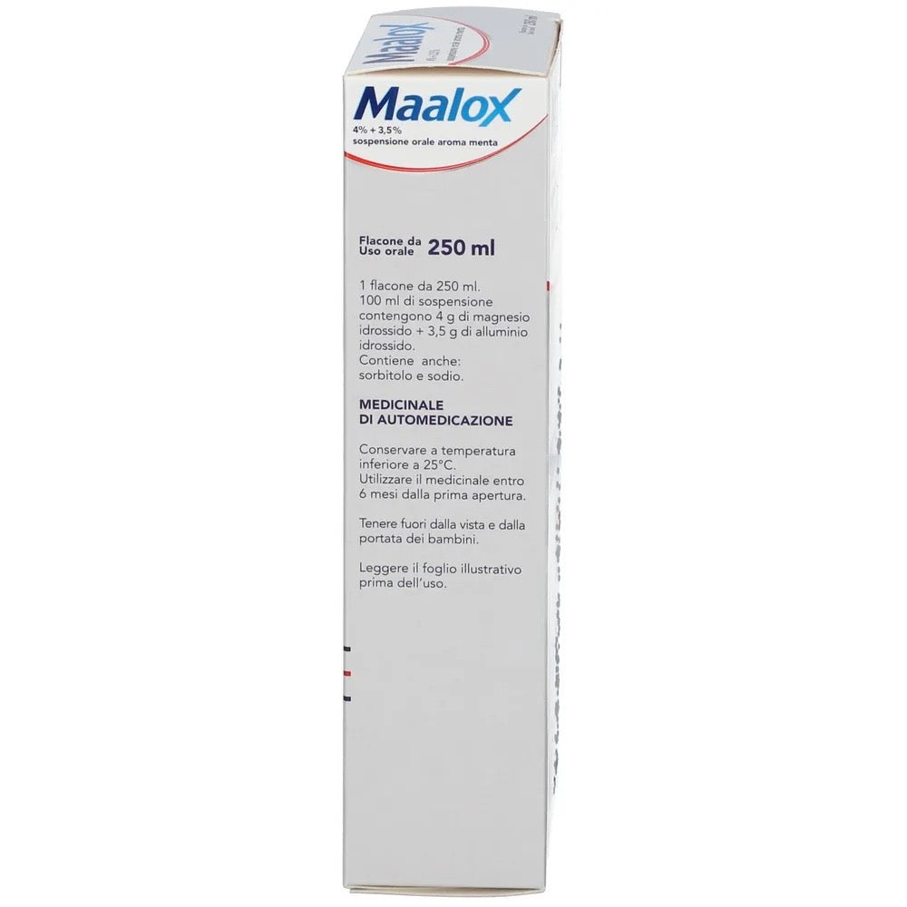 Maalox 4%+3,5% Sospensione Orale aroma menta 250ml