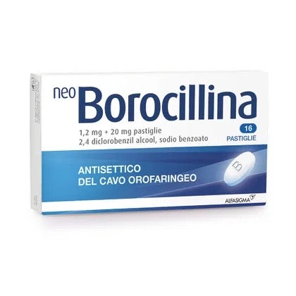 Neoborocillina Antisettico Orofaringeo 1,2mg + 20mg 16 pastiglie