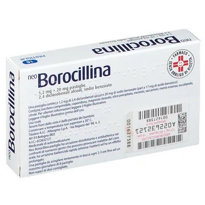 Neoborocillina Antisettico Orofaringeo 1,2mg + 20mg 16 pastiglie
