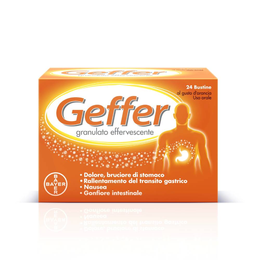 Geffer Granulato effervescente gusto Arancia 24 bustine