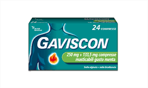 Gaviscon 500+133,5mg 24 compresse gusto Menta