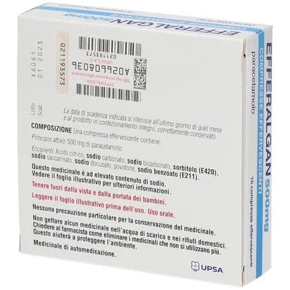 Efferalgan 500mg 16 compresse effervescenti