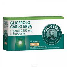 Glicerolo Carlo Erba Adulti 2250mg 18 supposte