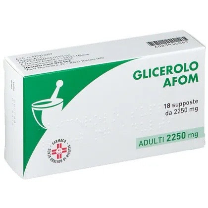 Glicerolo Afom Adulti 2250mg 18 supposte