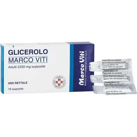 Glicerolo Supposte Adulti 2250mg 18 supposte
