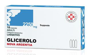 Glicerolo Nova Argentia Adulti 2250mg 18 supposte