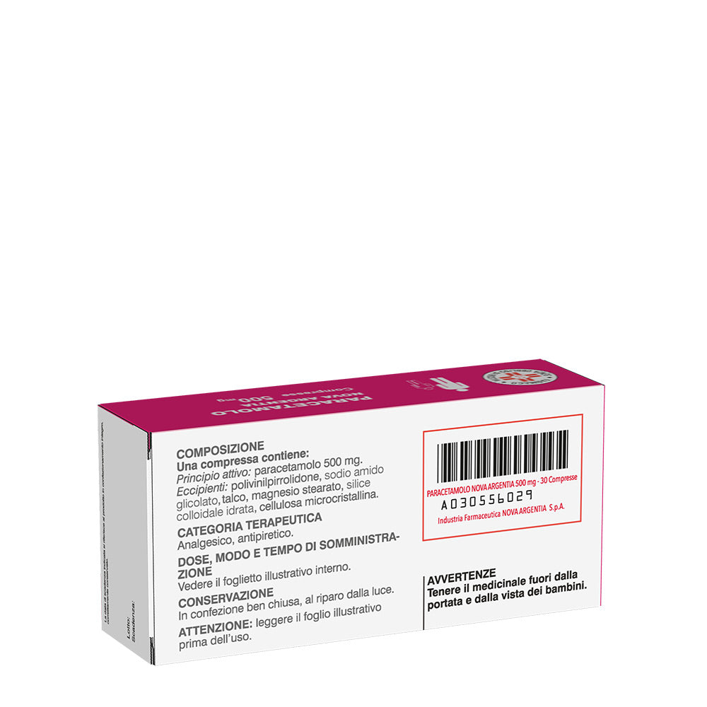 Paracetamolo Nova Argentia 500mg 30 compresse