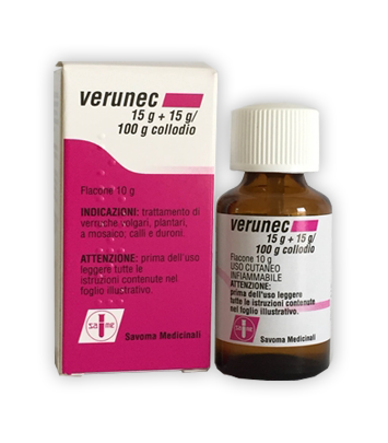 Verunec 15g+15g/100g Collodio 180ml