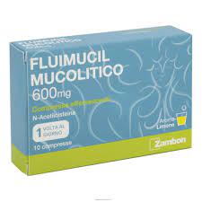 Fluimucil Mucolitico 600mg 10 compresse effervescenti