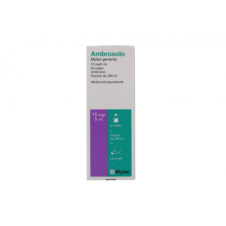 Ambroxolo Mylan 15mg/5ml Sciroppo 200ml