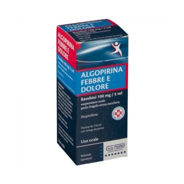 Algopirina Febbre Dolore Bambini 150ml gusto Fragola