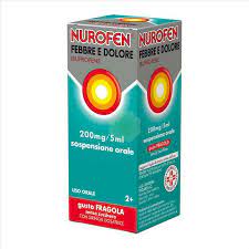 Nurofen Febbre e Dolore Bambini 200mg/5ml gusto Fragola 100ml