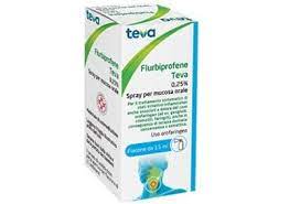 Flurbiprofene Teva Soluzione Orale Spray 15ml