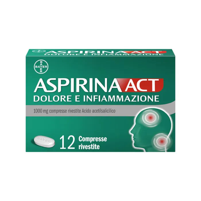 Aspirina Act Dolore e Infiammazione 1000mg 12 compresse