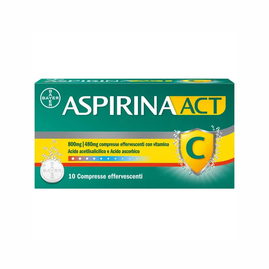 AspirinaAct 800+480mg 10 compresse effervescenti