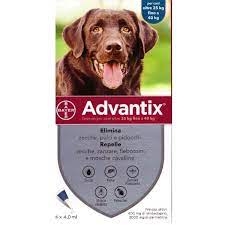 Advantix Spot-On 4 pipette per Cani di taglia Media (25-40kg)