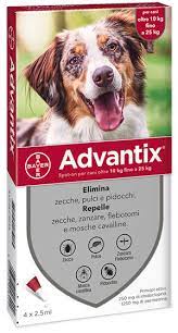 Advantix Spot-On 4 pipette per Cani di taglia Media (10-25kg)