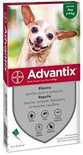 Advantix Spot-On 4 pipette per Cani Toy (0-4kg)
