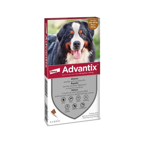 Advantix Spot-On 4 pipette per Cani di taglia Grande (40-60kg)