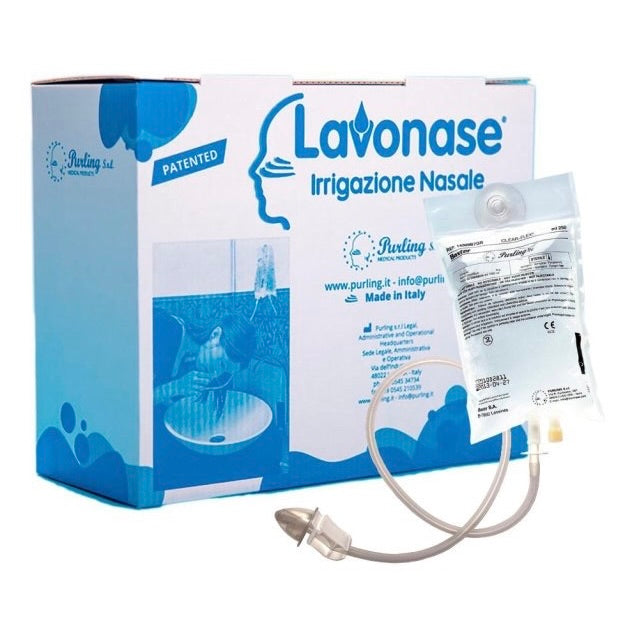 Lavonase 5 Sacche da 500ml + 5 Dispositivi Irrigazione Nasale