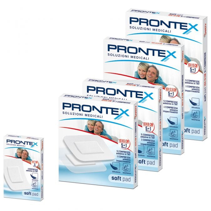 Soft Pad Medicazione Sterile Compresse Adesive 6 pezzi