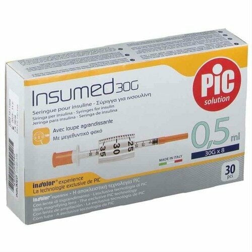 Insumed Siringa per Insulina 0,5ml G30 30 pezzi