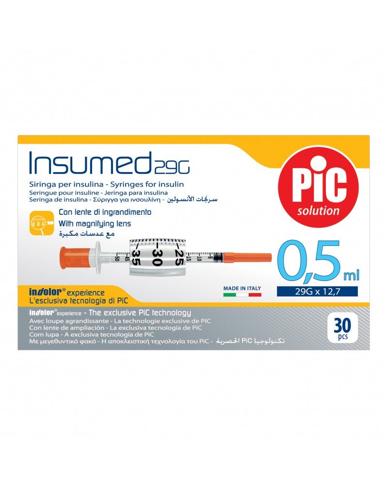 Insumed Siringa per Insulina 0,5ml G29 30 pezzi