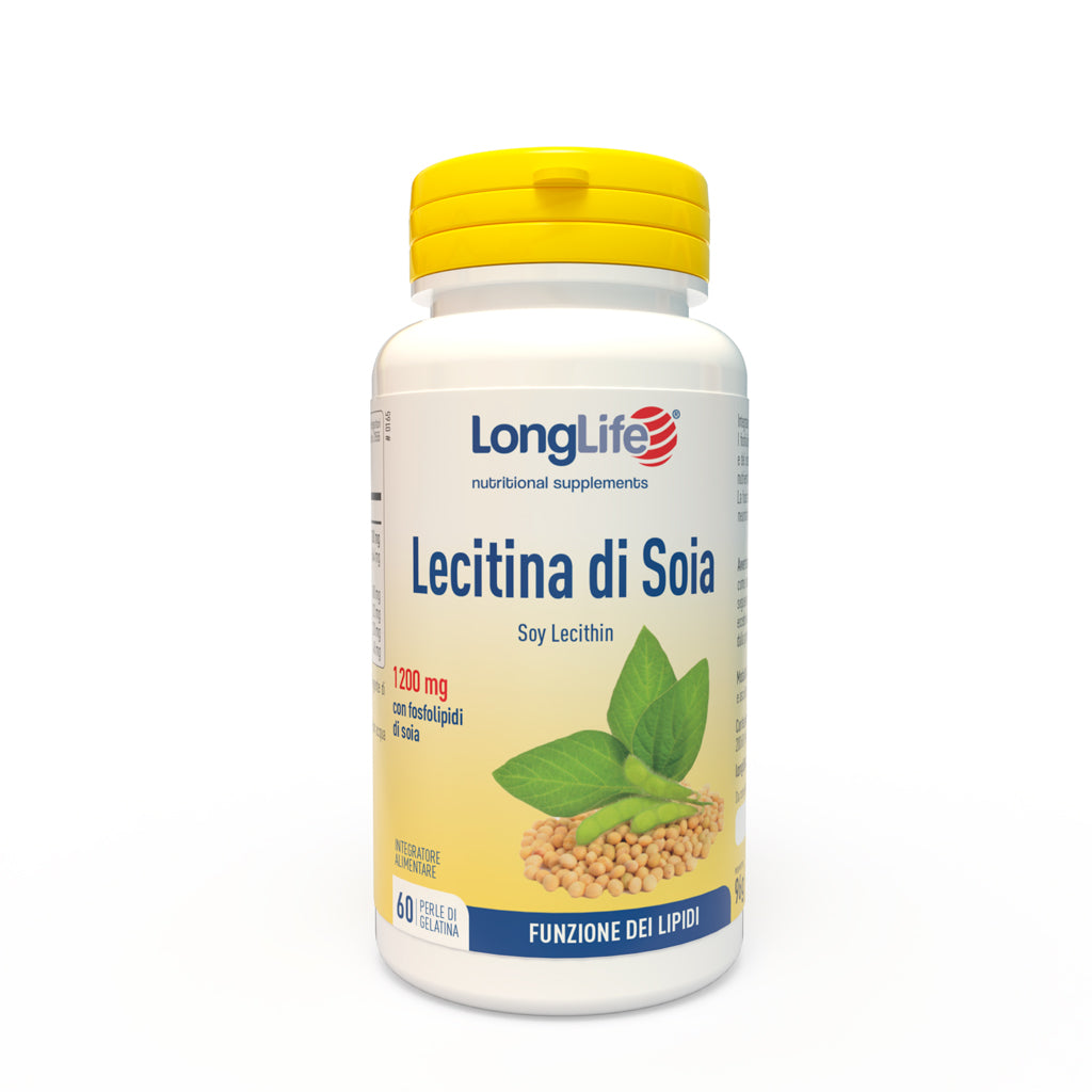 Lecitina di Soia 1200mg Funzione dei Lipidi 60 perle