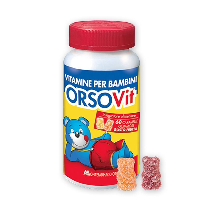 Orsovit Vitamine per Bambini in Caramelle Gommose senza glutine 60 caramelle