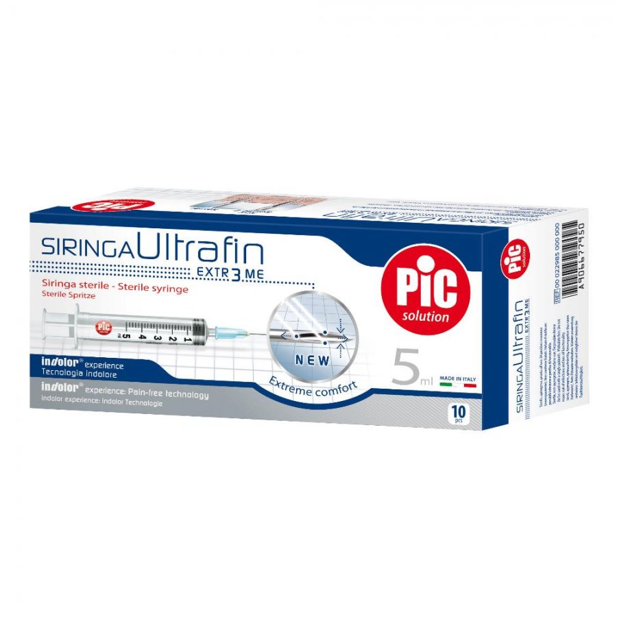 Siringa Ultrafin 5ml 10 pezzi