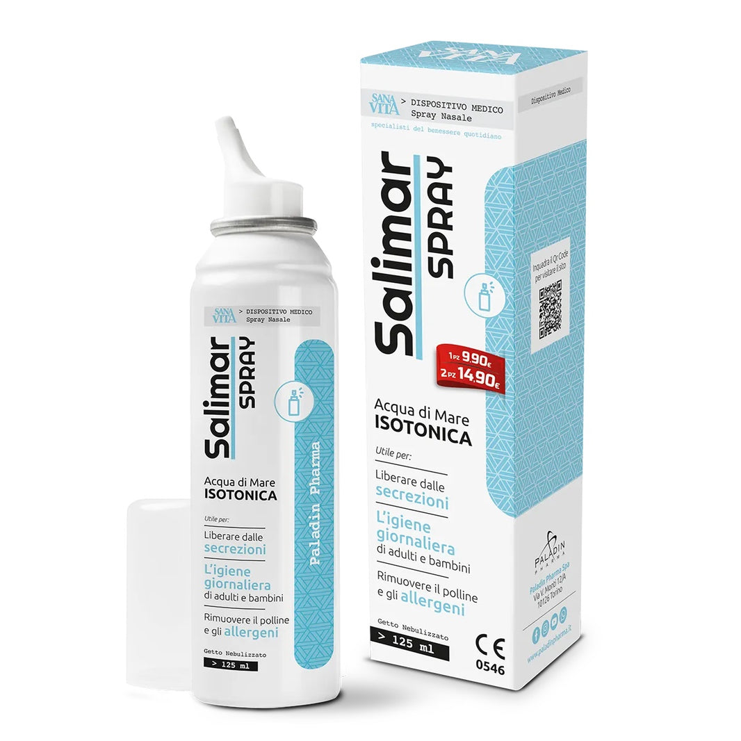 Salimar Spray Nasale Isotonico con Acqua di Mare 125ml