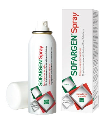 Sofargen Antibatterico Locale per Ustioni e Lesioni Cutanee in Polvere Spray 125ml