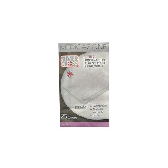 Optima Garza in Cotone 10x10cm 25 pezzi