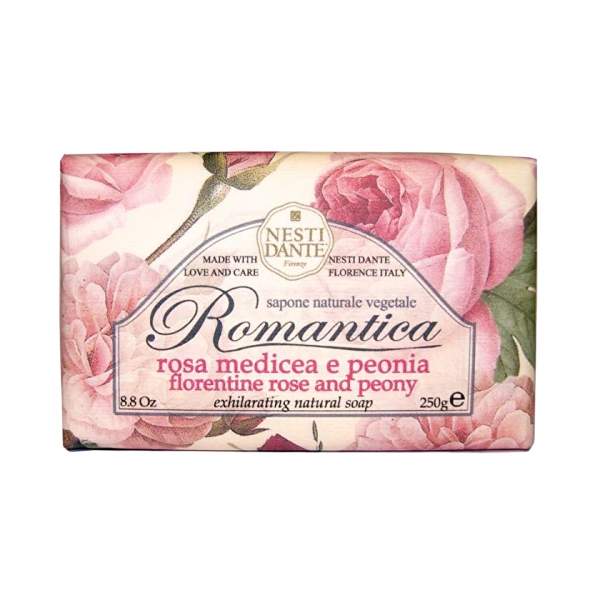 Romantica Sapone Vegetale Rosa Medicea e Peonia 250g