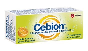 Cebion Vitamina C 1g 10 compresse effervescenti Arancia senza zucchero