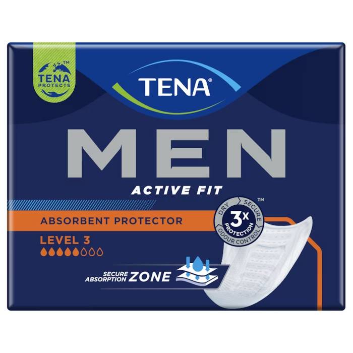 Men Active Fit Livello 3 Assorbenti per Incontinenza 8 pezzi