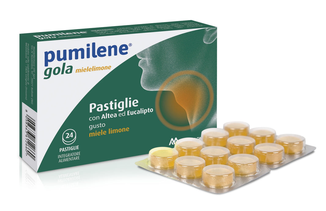 Pumilene Gola Mielelimone con Altea Ed Eucalipto 24 pastiglie