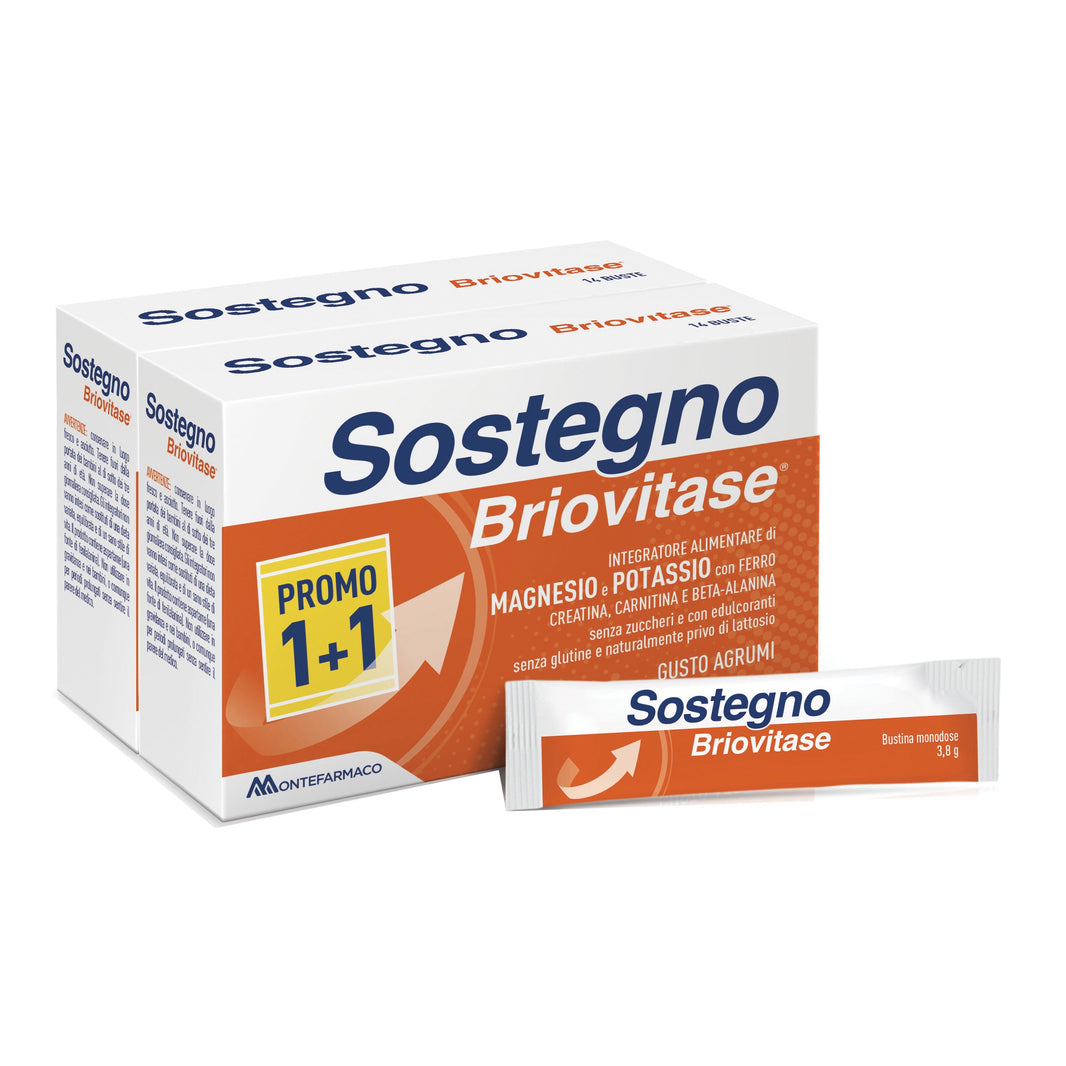 Briovitase Sostegno Magnesio e Potassio Bipack 14+14 bustine