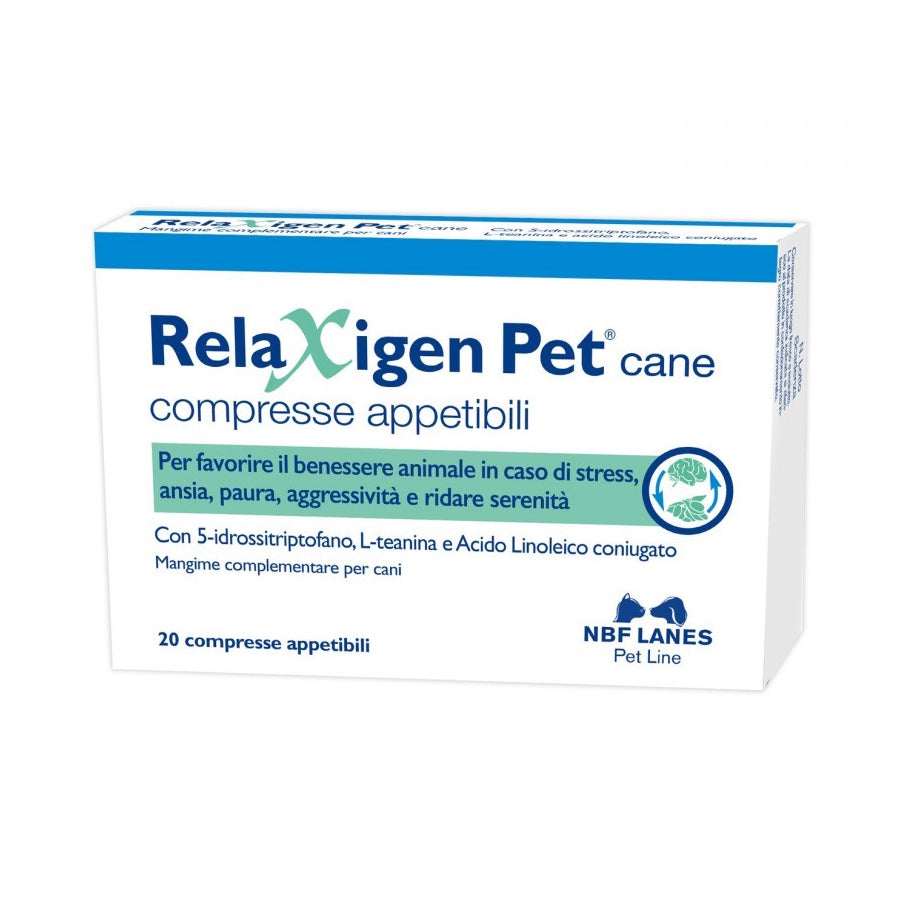 Relaxigen Pet Cane Mangime Complementare per I Cani di taglia Media 20 compresse Appetibili