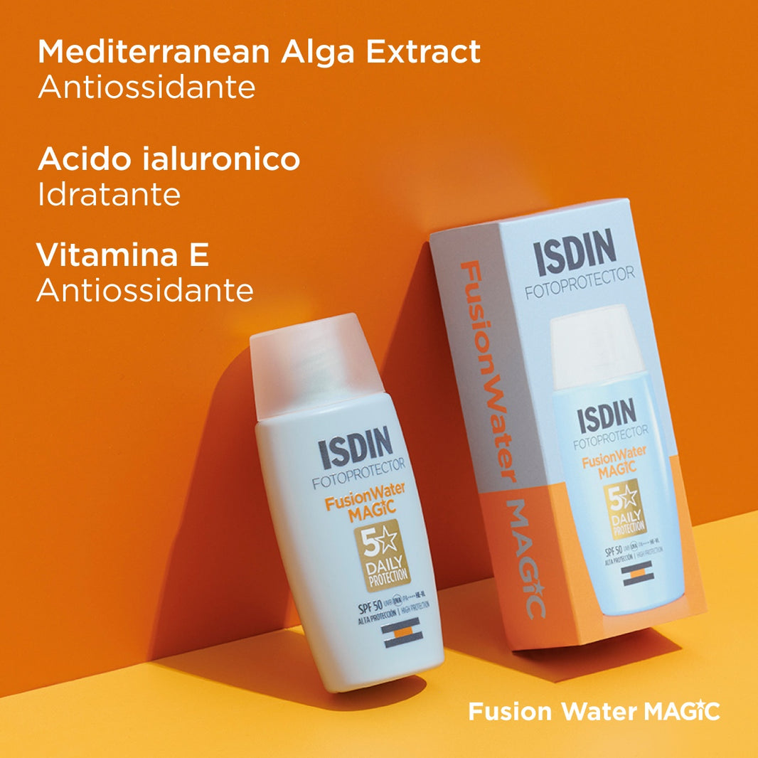 Fotoprotector Fusion Water Crema Viso SPF50 50ml