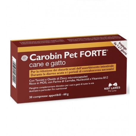 Carobin Pet Forte Cane e Gatto 30 compresse Appetibili